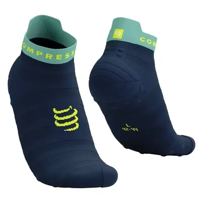 Compressport Pro Racing V4.0 Ultralight Run Low Dress Blues/Eggshell Blue/Green Sheen T4 Běžecké