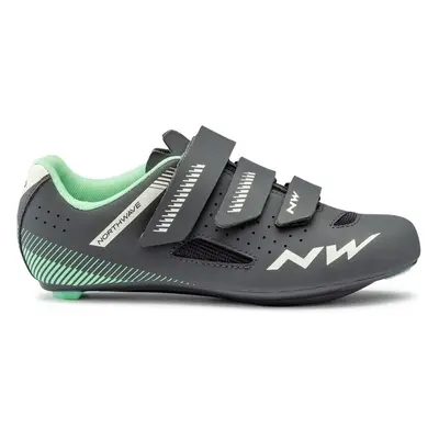 Northwave Womens Core Shoes Anthracite/Light Green Dámská cyklistická obuv