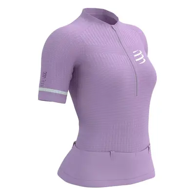 Compressport Trail Postural SS Top W Lupine/White Běžecké tričko s krátkým rukávem