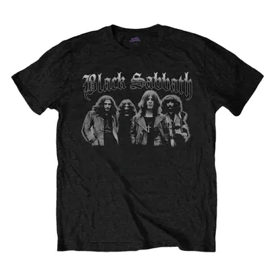 Black Sabbath Tričko Greyscale Group Unisex Black