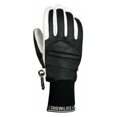 Snowlife Classic Leather Glove Black/White Lyžařské rukavice