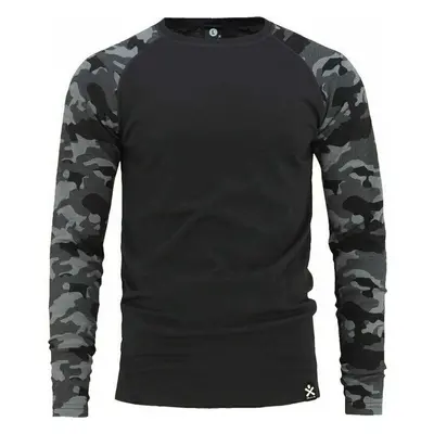 Bula Camo Merino Wool Crew Dark Grey Termoprádlo