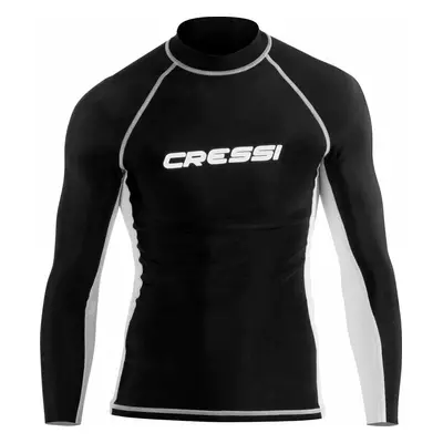 Cressi Rash Guard Man Tričko s dlouhým rukávem Black/White