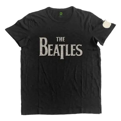 The Beatles Tričko Drop T Logo App Slub Unisex Black