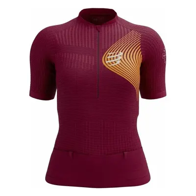 Compressport Trail Postural SS Top W Persian Red/Blazing Orange Běžecké tričko s krátkým rukávem