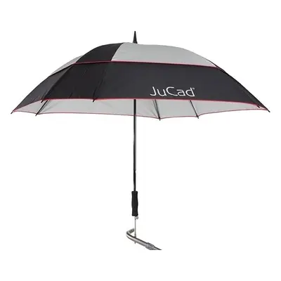 Jucad Telescopic Windproof With Pin Deštníky Black/Silver/Red