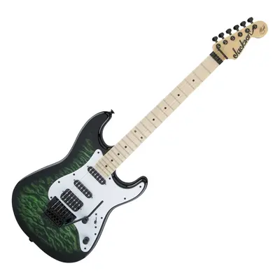 Jackson X Series Signature Adrian Smith SDXQ MN Transparent Green Elektrická kytara