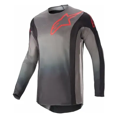 Alpinestars Techstar Sein Jersey Black/Neon Red Motokrosový dres