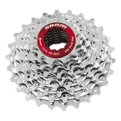 SRAM PG-970 Kazeta 9-Speed 11-32T Silver/Red