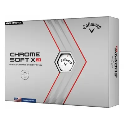 Callaway Chrome Soft X LS Golf Balls White Basic Golfové míčky