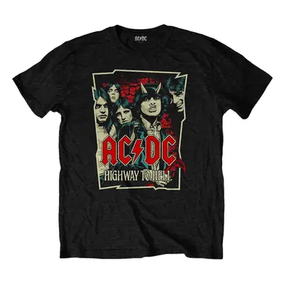 AC/DC Tričko Highway To Hell Sketch Unisex Black