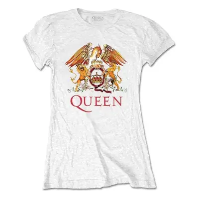 Queen Tričko Classic Crest Womens White