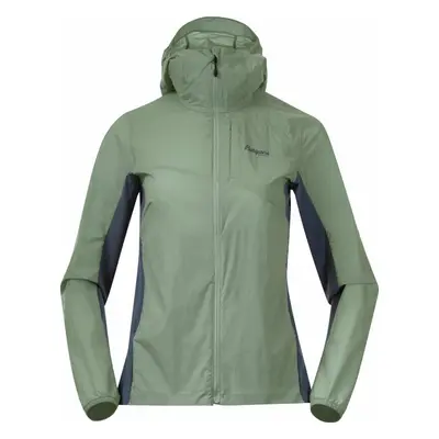 Bergans Rabot Lt Windbreaker Women Jade Green/Orion Blue Outdorová bunda