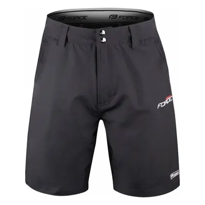 Force Blade MTB Shorts Removable Pad Black Cyklo-kalhoty