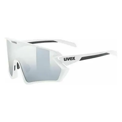 UVEX Sportstyle 2.0 Set White/Black Mat/Mirror Silver Clear Cyklistické brýle