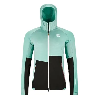 Ortovox Fleece Rib Hoody Womens Aquatic Ice Outdoorová mikina