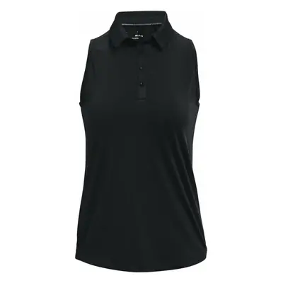 Under Armour Zinger Womens Sleeveless Black/Metallic Silver Polo košile