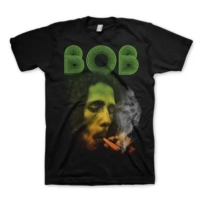 Bob Marley Tričko Smoking Da Erb Unisex Black