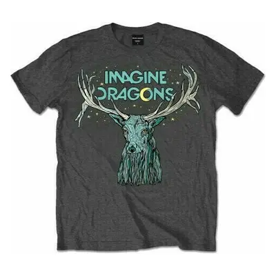 Imagine Dragons Tričko Elk in Stars Unisex Charcoal Grey