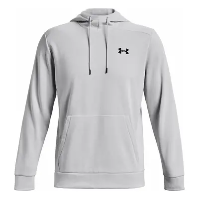 Under Armour Men's Armour Fleece Hoodie Halo Gray/Black Fitness mikina