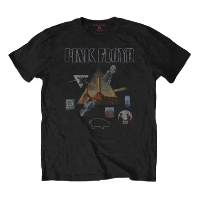 Pink Floyd Tričko Montage Unisex Black