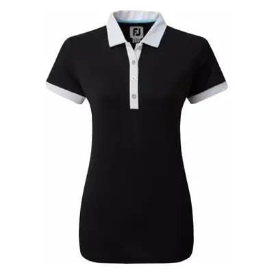 Footjoy Colour Block Womens Black Polo košile