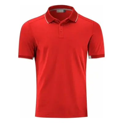 Kjus Mens Steve S/S Cosmic Red Polo košile