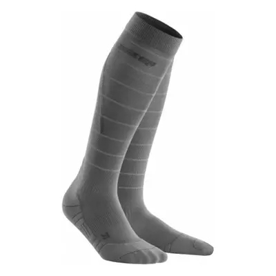 CEP Compression Tall Reflective Grey II Běžecké ponožky