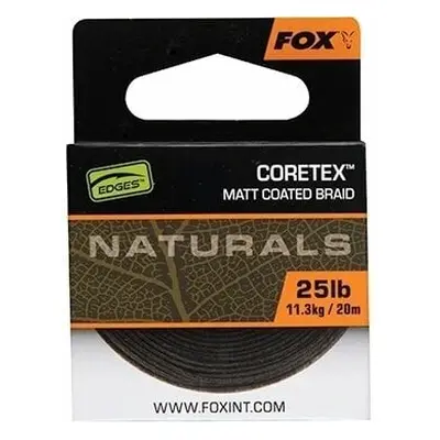 Fox Fishing Edges Naturals Coretex m lbs-11,3 kg Šňůra