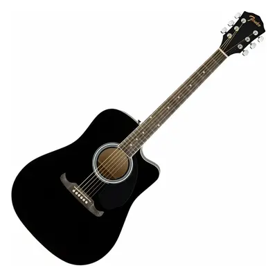 Fender FA-125CE Black Elektroakustická kytara Dreadnought