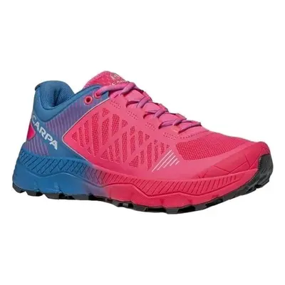 Scarpa Spin Ultra Rose Fluo/Blue Steel Trailová běžecká obuv