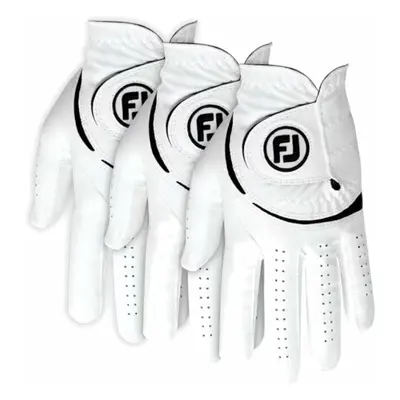 Footjoy Weathersof Golf (3 Pack) White/Black Levá ruka Pánské rukavice