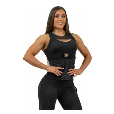 Nebbia Compression Top INTENSE Ultra Black/Gold Fitness spodní prádlo