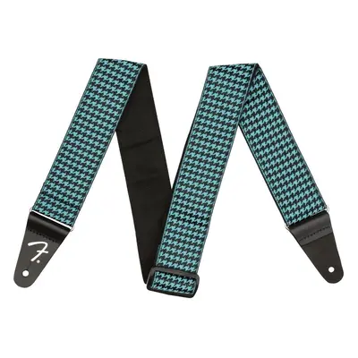 Fender Houndstooth Kytarový pás Teal