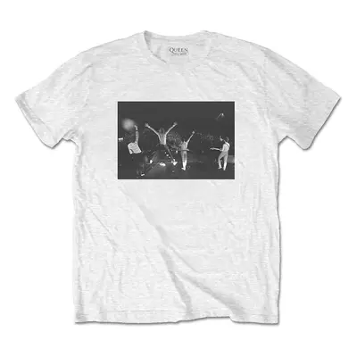 Queen Tričko Crowd Shot Unisex White