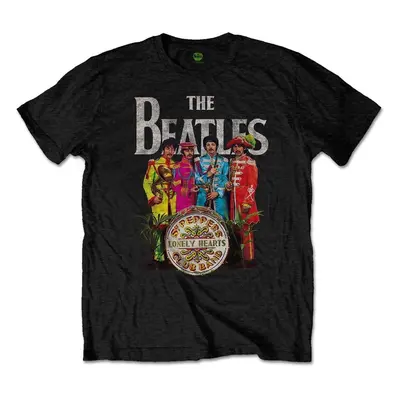 The Beatles Tričko Sgt Pepper Unisex Black