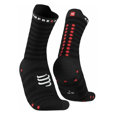 Compressport Pro Racing V4.0 Ultralight Run High Black/Red T2 Běžecké ponožky