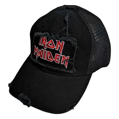 Iron Maiden Kšiltovka Scuffed Logo Black