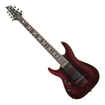 Schecter Omen Extreme-7 LH Black Cherry Elektrická kytara