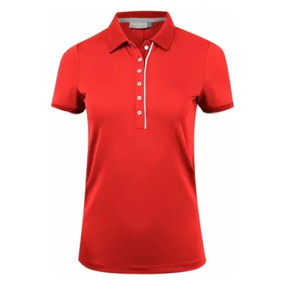 Kjus Womens Sia S/S Cosmic Red Polo košile