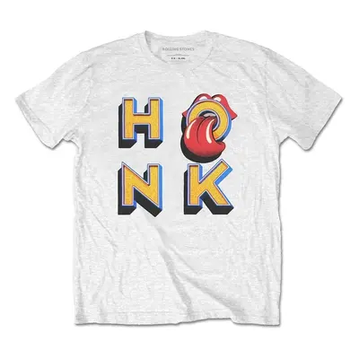 The Rolling Stones Tričko Honk Letters Unisex White