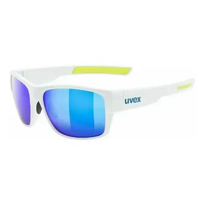 UVEX ESNLT Spirit Urban White Mat/Mirror Blue Cyklistické brýle