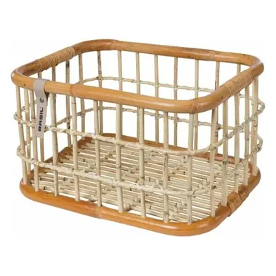 Basil Green Life Rattan Basket Košík na kolo Natural Brown L