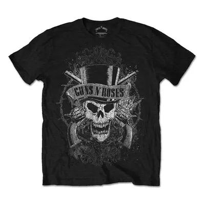 Guns N' Roses Tričko Faded Skull Unisex Black