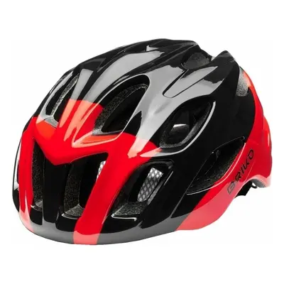 Briko Teke Shiny Black/Red Cyklistická helma