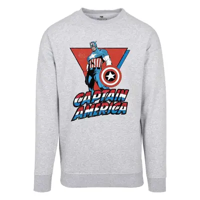 Captain America Tričko Crewneck Grey