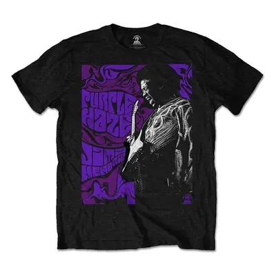 Jimi Hendrix Tričko Purple Haze Unisex Black