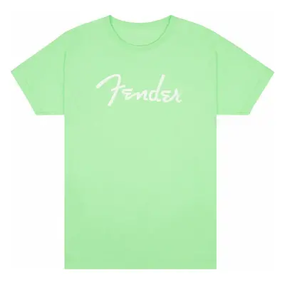 Fender Tričko Spaghetti Logo Surf Green