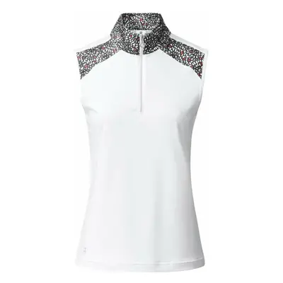 Daily Sports Imola Sleeveless Half Neck White Polo košile