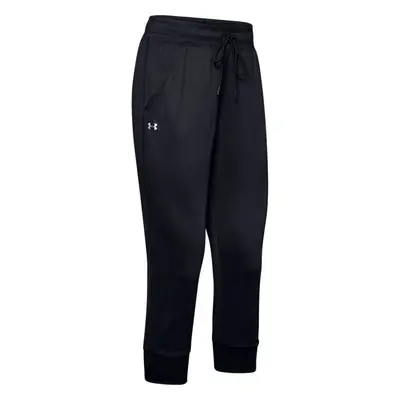 Under Armour Tech Capri Black/Metallic Silver Fitness kalhoty